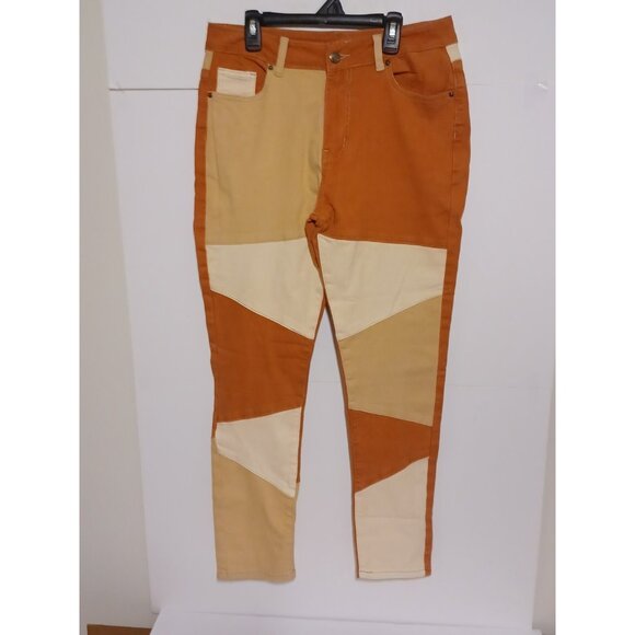 Vamberfia Denim - vamberfia Patchwork Stretch Size Large  32X29 jeans